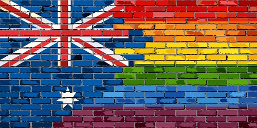 Brick Wall Australia and Gay flags