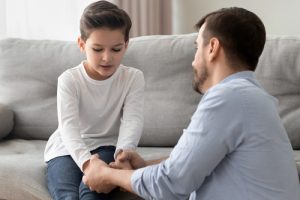 caring dad wants to help child with anxiety